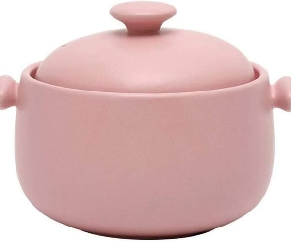 Clay Casserole Pot Terracotta Stew Pot Ceramic Casserole Clay Cooking Pot - High Temperature Resistance Smooth Glaze not Easy to Crack and Fade